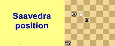 Saavedra position in chess